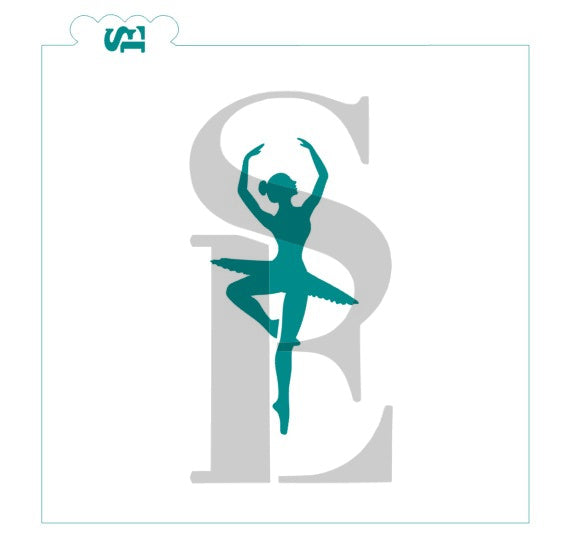 Ballerina Dancer Silhouette Digital Design