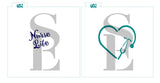 Nurse Life Heart, Single and Layered Digital Design Cookie Stencil