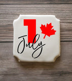 Canada Day 1 July Leaf Layered Digital Design