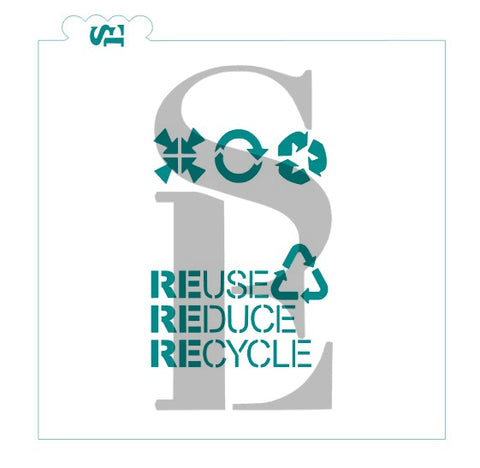 Earth Day - Reuse Reduce Recycle Digital Design