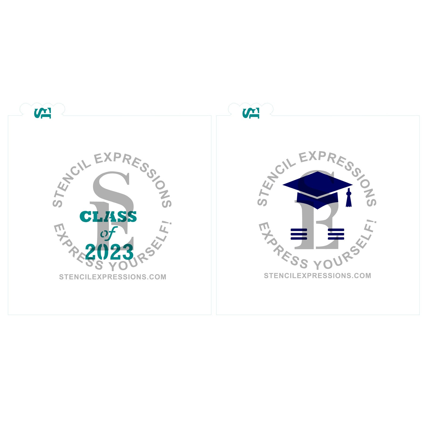 Class of 2023 OR 2024 Graduation Cap Vertical Digital Design Download *