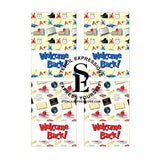 Back To School "Welcome Back" Theme Treats Print Your Own Packaging Digital Bundle: Treats Cards and Gift Tags