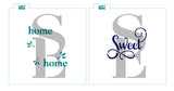 Home Sweet Home Sentiment #3, Single or Layered Digital Design