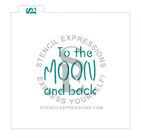 To The Moon And Back Sentiment Digital Design