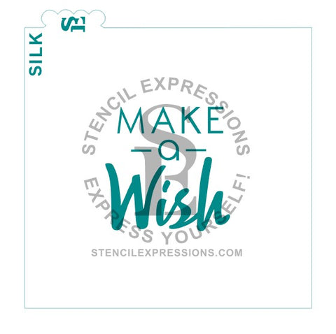Make A Wish  SILKSCREEN Stencil SVG Digital Design Download *