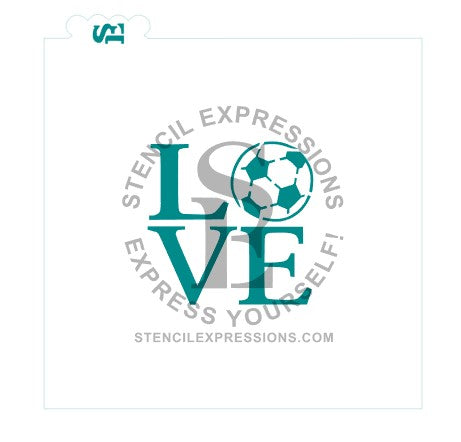 Soccer Ball LOVE Digital Design