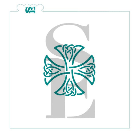 Celtic Knot Cross Stencil for Cookies, Cakes & Culinary