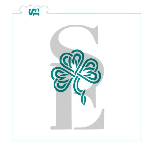Celtic Knot Shamrock Stencil for Cookies, Cakes & Culinary