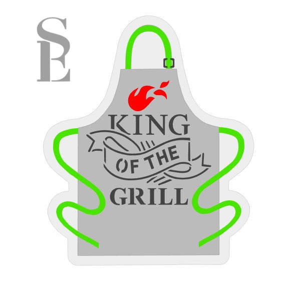 King of the Grill #2 Mini Digital Design and Cutter Mock-up Truly Mad Plastics