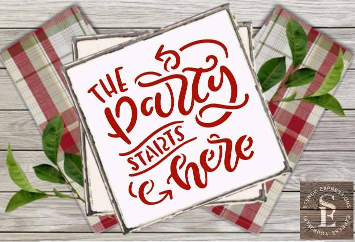 The Party Starts Here Sentiment Digital Design