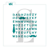 Father's Day Word Search Stencil w/ Bonus Bag Topper & Answer Key Digital Design