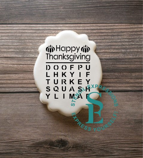 Thankgiving / Happy Thanksgiving Word Search Digital Design