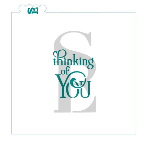 Thinking Of You Sentiment stencil