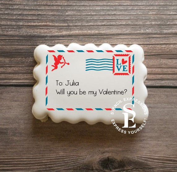Cupid LOVE Valentine's Day Postcard Layered Interactive Digital Design