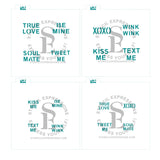 Valentine Conversation Hearts Sayings Digital Designs Bundle *