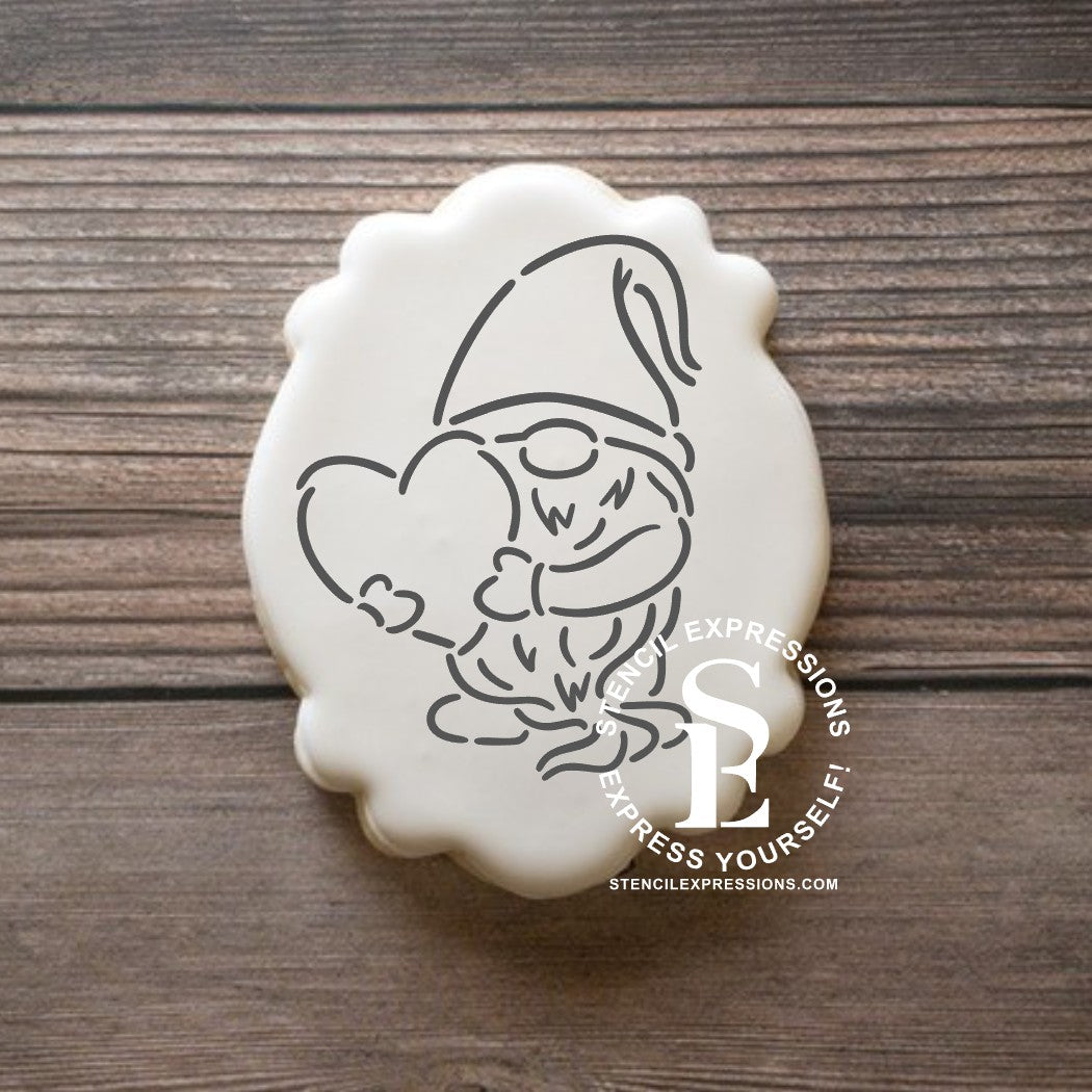 Valentine Gnome with Heart Digital Design*