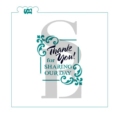 Thank You for Sharing Our Day Sentiment, Single & Layered Digital Design