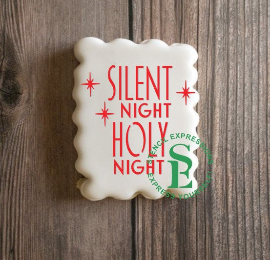 Silent Night Holy Night Sentiment Digital Design