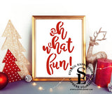 Oh What Fun! Sentiment #4 Traditional Stencil Digital Design Download *