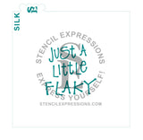 Just A Little Flaky Sentiment SILKSCREEN Digital Design *