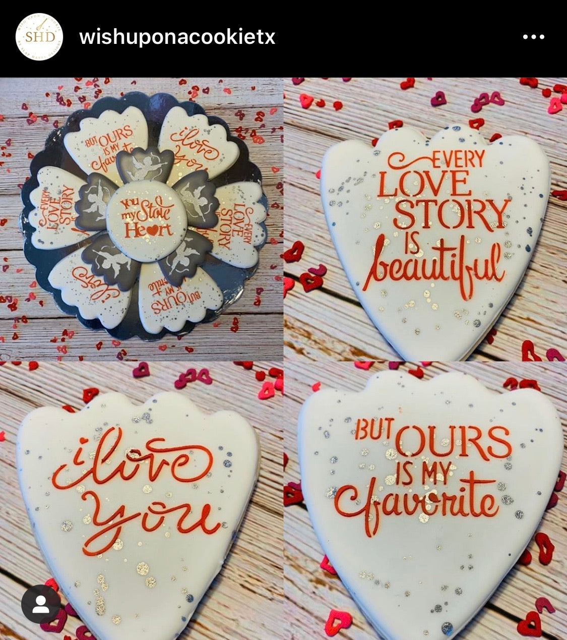 Valentine's Day: Cupid’s Arrow 5 pc Digital Design Stencil Set Wish Upon A Cookie TX
