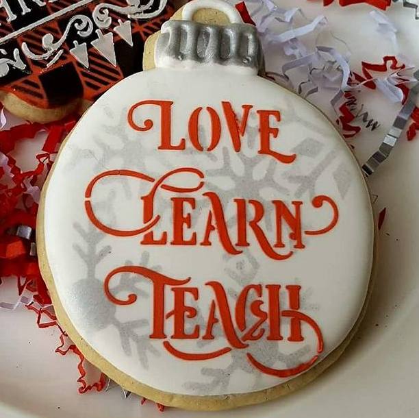 Love Learn Teach Digital Download Cookie Stencil Sugar Sun Sweets